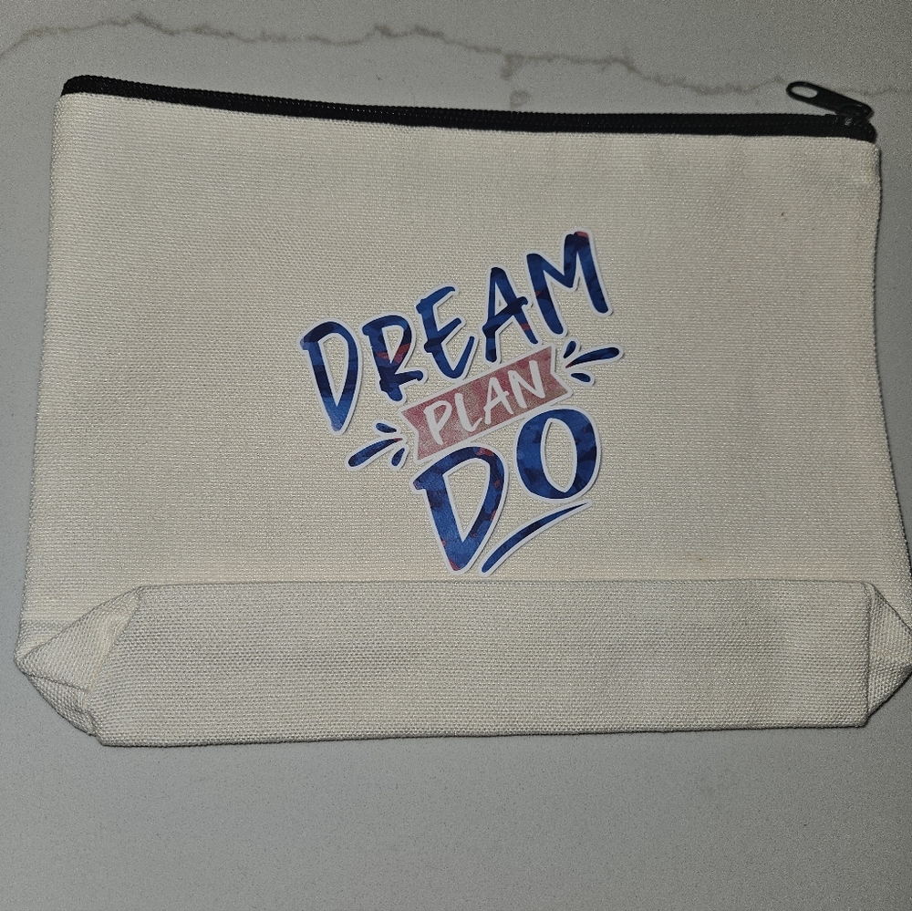 Multi purpose canvas pouch Custom Graphic 5 for $25 or 1 for $8